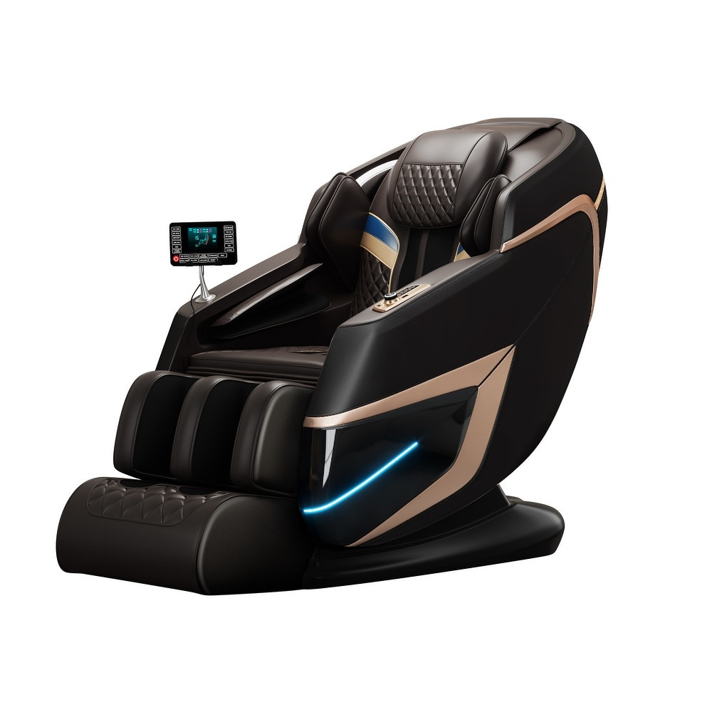 4D Massage Chair with Voice Control, 57" SL Track, Bluetooth, Touch Screen, Quick Access Button