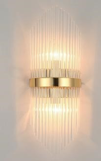 Crystal Wall light with silver frame  Comes with 2 LEDS