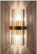 Crystal Wall light with silver frame  Comes with 2 LEDS