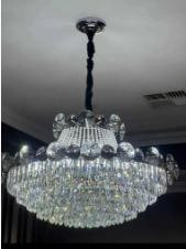 Crystal with silver frame  Comes with LEDS