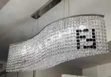 Crystal long chandelair