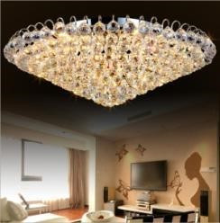 Silver/ gold colour  Metal body crystal cool white LED