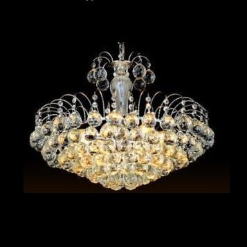 Crystal with silver frame  Comes with LEDS